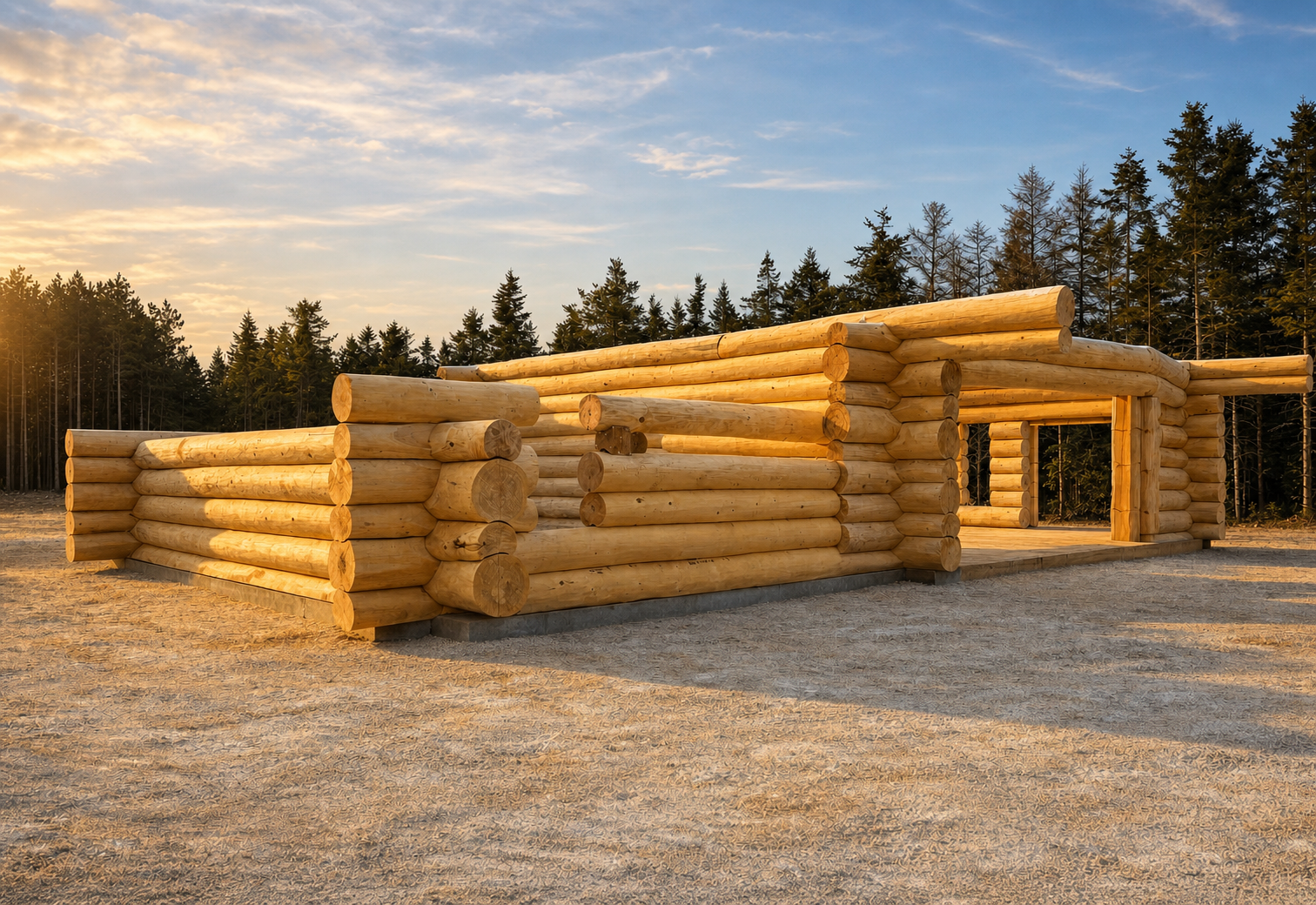 Assemblage en bois rond